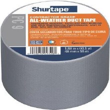 TAPE, DUCT, CONTRACTOR GRADE-ALL WEATHER DUCT TAPE , 48MM X 55M-SILVER