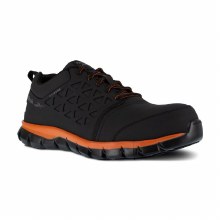 SHOE, BLACK ORANGE COMP TOE ATHLETIC OX, REEBOK