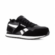 SHOE, BLACK WHITE RETRO COMP TOE SNEAKER, REEBOK