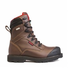 BOOT, 8" REVOLT MEGAGRIP PRO WIDE BROWN CARBON FIBER TOE, ROYER