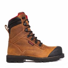 BOOT, 8" REVOLT MEGAGRIP PRO WIDE, TAN, CARBON FIBER TOE ROYER