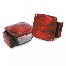 LIGHT, LEFT HAND RED TAILLIGHT FOR TRAILERS UNDER 80", REFLEXL ENS