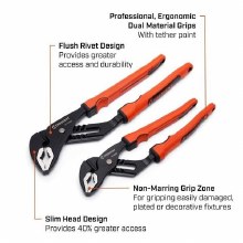 Additional picture of Pliers 10" & 12" V-Jaw Tongue & Groove 2-Piece Set