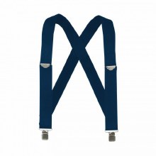 SUSPENDER, 2" X-BACK WORK CLIP-ON NAVY BLUE WEBBING, MEDIUM, WELCH WORKWEAR SUSPENDER, 2" X-BACK WORK CLIP-ON NAVY BLUE WEBBING, MEDIUM, WELCH WORKWEAR