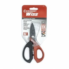 Additional picture of Scissors 6-3/8" Over-all-length Electrician's Data Steel Blade Ergonomic Handle