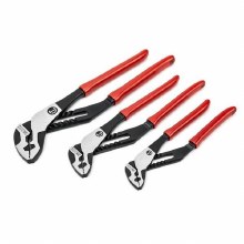 Additional picture of Pliers 8" 10" & 12" Straight Jaw Dipped Handle Tongue & Groove 3-Piece Set