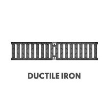 DUCTILE, IRON, CLASS C, SLOTTED GRATE, 19.70" (0.5MT)