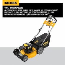 Additional picture of Mower 20V Max Cordless Brushless 21" Walk Behind Self Propelled Kit Dewalt (2) Batteries (1) Charger