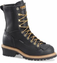 BOOT, 8"  WATERPROOF LACE-TO-TOE STEEL LOGGER, CAROLINA