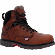 BOOT, 6" WORKSMART LACE UP COMP TOE USA, ROCKY