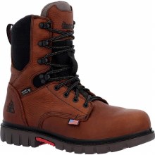 BOOT, 8" WORKSMART LACE UP COMP TOE USA, ROCKY
