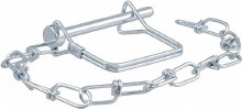 PIN,SAFETY PIN(CURT 25012) WITH 12" CHAIN, 1/4", 2-3/4" Long.