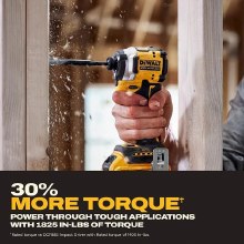 Additional picture of Impact Driver 20V Max Atomic Cordless Brushless 3-Speed 1/4" Dewalt (Bare Tool)