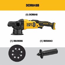 Additional picture of Polisher 20V Max XR 5" Cordless Brushless Variable Speed 2000 - 5500 RPM Random Orbit Dewalt (Bare Tool)