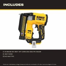 Additional picture of Nailer Pin 23 GA 20V Max XR Compact Cordless Brushless Dewalt (Bare Tool)