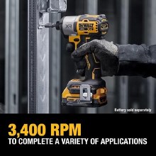 Additional picture of Impact Driver 20V Max XR 1/4" Hex Dewalt (Bare Tool)