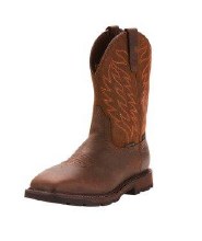 BOOT, 11" GROUNDBREAKER WIDE SQUARE STEEL TOE WATERPROOF, ARIAT