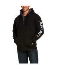 SWEATSHIRT, REBAR ALL-WEATHER FULL ZIP HOODIE, ARIAT