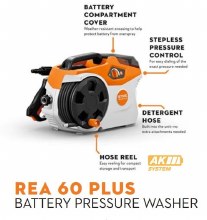 PRESSURE WASHER, BATTERY, AK SERIES,  REA 60 PLUS