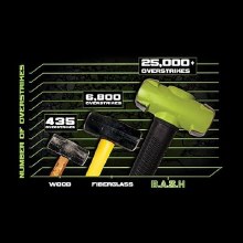 Additional picture of HAMMER, SLEDGE, 4# x 16" UNBREAKABLE HANDLE WILTON BASH
