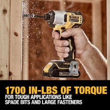 Additional picture of Tool Combo Kit 20V Max Drill/Driver & Impact Dewalt (2) Batteries (1) Charger (1) Soft Bag