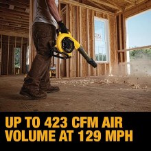 Additional picture of Blower Kit 60V Max Flexvolt Cordless Brushless Handheld Leaf Dewalt (1) Battery (1) Charger