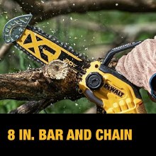 Additional picture of Saw Pruning Chainsaw 20V Max XR Cordless Brushless 8" Kit Dewalt  (1) Battery (1) Charger