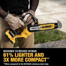 Additional picture of Saw Pruning Chainsaw 20V Max XR Cordless Brushless 8" Kit Dewalt  (1) Battery (1) Charger