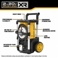 Additional picture of Power Washer 2X20V Max 1600 Max PSI Cordless Brushless Kit Dewalt (2) Batteries (2) Chargers