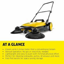 Additional picture of SWEEPER, DUAL HEAD-INERTIA  DRIVEN- SHOP FLOOR/OUTDOOR USE