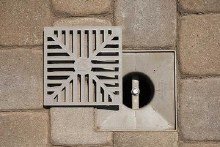 Additional picture of Drain, Quick-E-Adjustable Patio Drain - Plastic- 4" Pipe