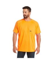 TSHIRT, REBAR HEAT FIGHTER NEON ORANGE, ARIAT TSHIRT, REBAR HEAT FIGHTER NEON ORANGE, ARIAT