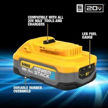 Additional picture of BATTERY STARTER PACK, 5 AH 20V MAX POWERSTACK