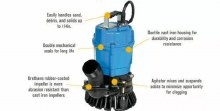 Additional picture of PUMP, TSURUMI SUBMERSIBLE,TRASH 2", 110 V ELECTRIC
