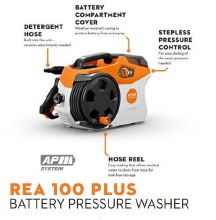 PRESSURE WASHER, BATTERY, AP SERIES,  REA 100 PLUS