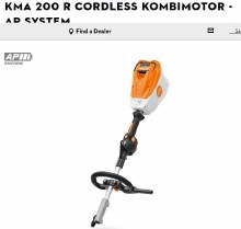 KOMBI-MOTOR POWER HEAD, BATTERY, AP SERIES,  KMA 200R (TOOL ONLY)