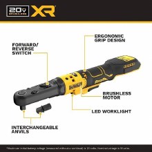 Additional picture of Ratchet Atomic 20V XR Cordless Brushless 3/8" & 1/2" (Bare Tool)
