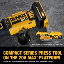 Additional picture of PRESS TOOL, COMPACT  1/2"-1-1/4" INCLUDES 4 DIES , CHARGER, 2-4AH BATTERIES
