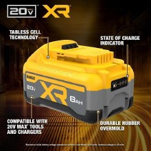 Additional picture of Battery Pack 20V 8.0 AH XR Max Powerpack Dewalt