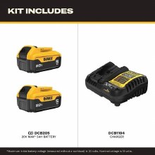 Additional picture of Starter Kit Dewalt (2) 20V Max 5.0 AH Batteries (1) Charger