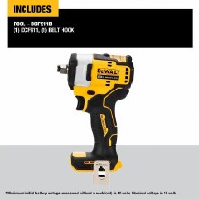 Additional picture of Impact Wrench 20V Max 1/2" Cordless w/Hog Ring Anvil  Dewalt (Bare Tool)