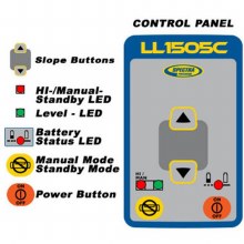 Additional picture of LASER, LL1505C 2600' diamter MATCH GRADE  HL450 RECEIVER, CASE, TRIPOD, GRADE STICK INCHES/FEET