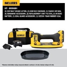 Additional picture of SUCTION TOOL GRABO PRO-LIFTER 20V KIT BATTERY CHARGER , BAG