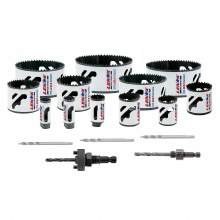Additional picture of HOLE SAW KIT HS 1200P  PLUMBER  17 PIECE, 12 SIZES 3/4" to 4-1/2"