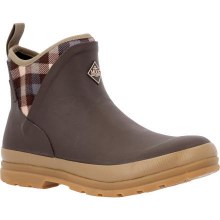 BOOT, WOMENS ORIGINAL ANKLE BOOT, BROWN PLAID, MUCK