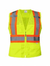 VEST ANSI CLASS 2 HI-VIS 3M CONTOURED FIT FOR WOMEN ANS/ISEA 107 Class 2, HVSA type R- FROGWEAR VEST ANSI CLASS 2 HI-VIS 3M CONTOURED FIT FOR WOMEN ANS/ISEA 107 Class 2, HVSA type R- FROGWEAR