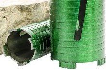 CORE BIT DRY C-33 GREEN PREMIUM DIAMOND CURED CONCRETE, BRICK, BLOCK  (5/8"-11 THREAD SHANK)