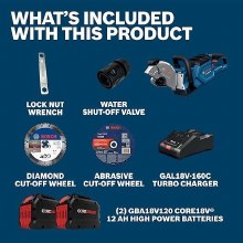 Additional picture of SAW, CUT-OFF 9" CORE 18V PROFESSIONAL KIT w/2 BATTERY, CHARGER