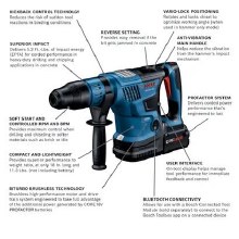 Additional picture of ROTARY HAMMER 1-9/16" 5.2 FTLB CORE 18V PROFESSIONAL KIT w/2 8 AH BATTERY, CHARGER