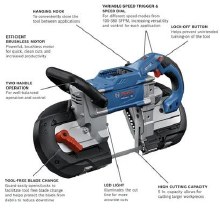 Additional picture of SAW, BANDSAW 5" DEEP CUT PROFESSIONAL BARE TOOL